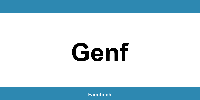 Kontakt zum Zivilstandsamt in Genf